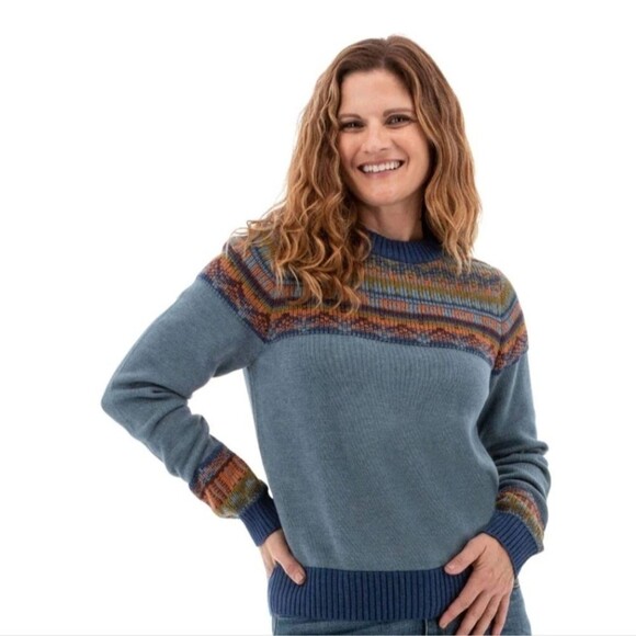 Adventure Crew Neck Fair Isle Vintage Style Women Small - Picture 1 of 8